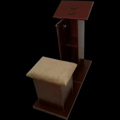 تصویر  صندلی و میز نماز ام دی اف مدل نیایش