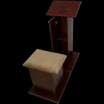 تصویر  صندلی و میز نماز ام دی اف مدل نیایش